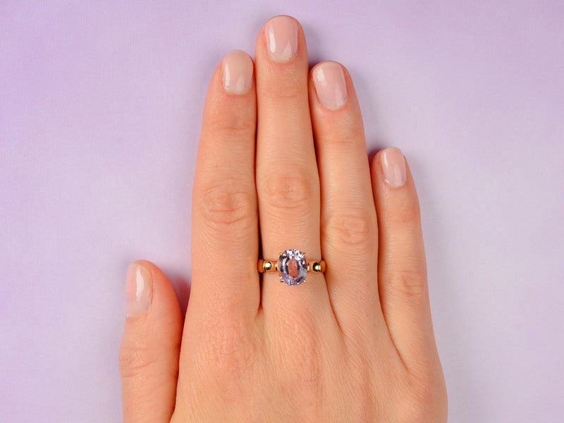 Luscious Kunzite Solitaire Ring