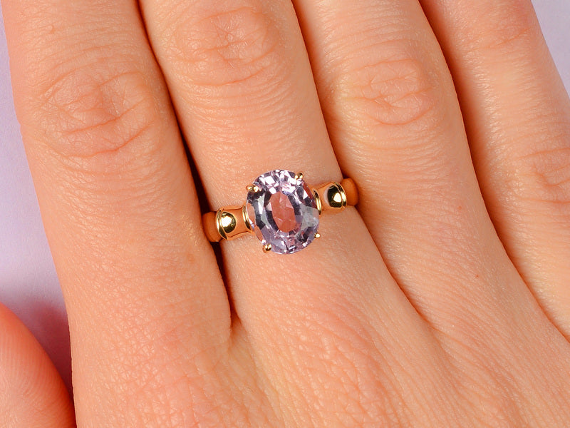 Luscious Kunzite Solitaire Ring