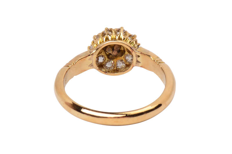 Luminous Natural Saltwater Pearl Diamond Ring