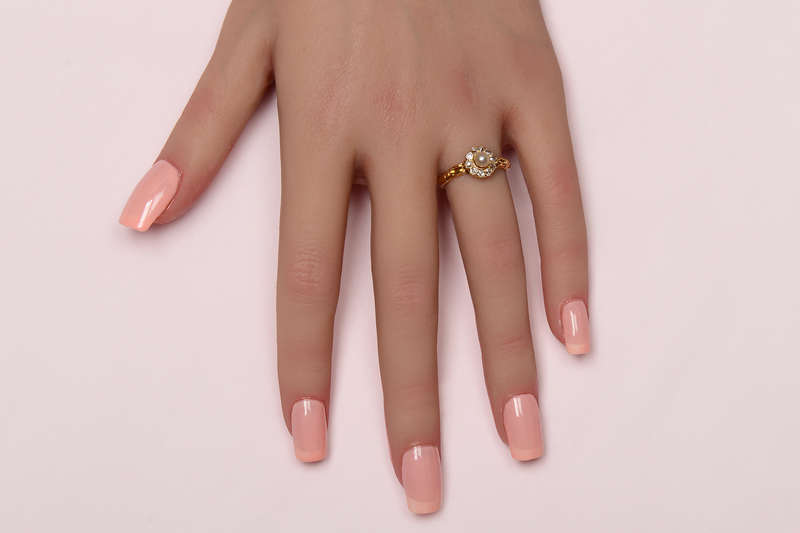 Luminous Natural Saltwater Pearl Diamond Ring