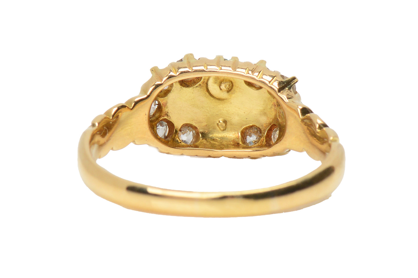 Antique Turquoise Diamond Gold Ring From 1892