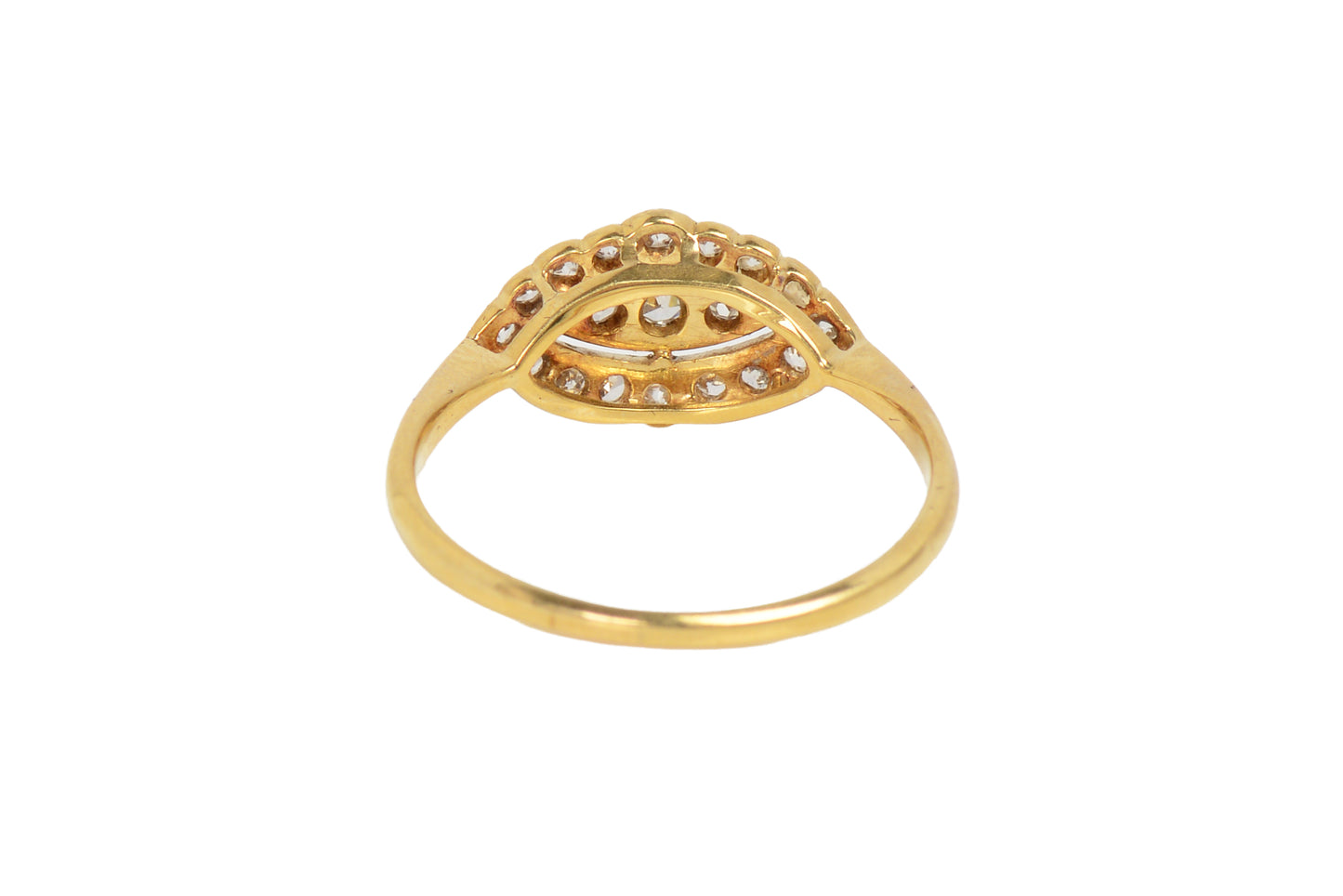 Antique 18k Gold Diamond Engagement Ring c. 1900