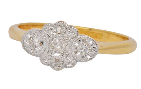 Engagement Exceptional - Low Profile Antique Ring