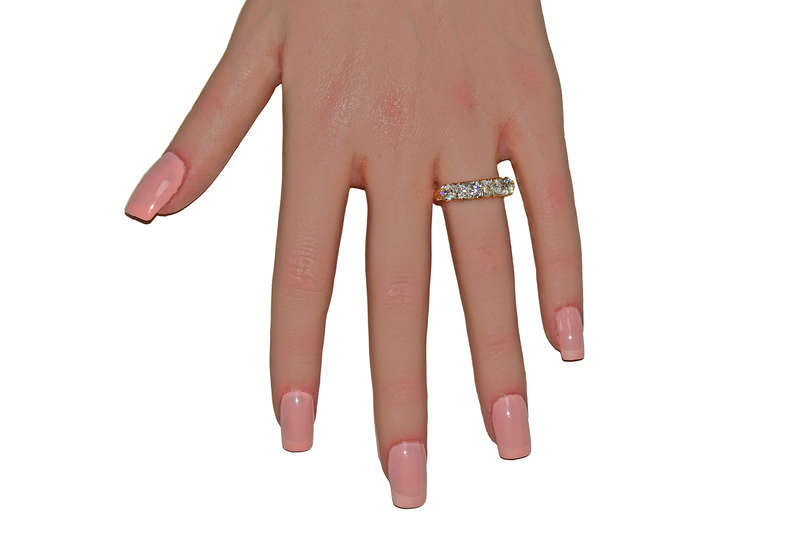 Five of Hearts - Antique Diamond 18k Ring