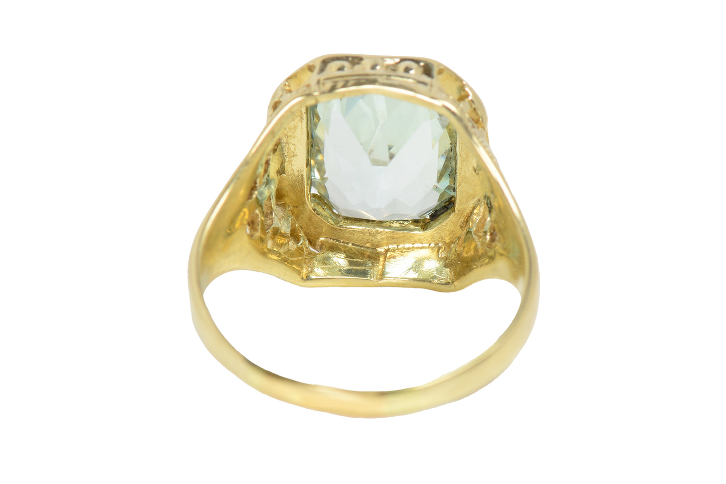 Serenity - Vintage Aquamarine Gold Ring