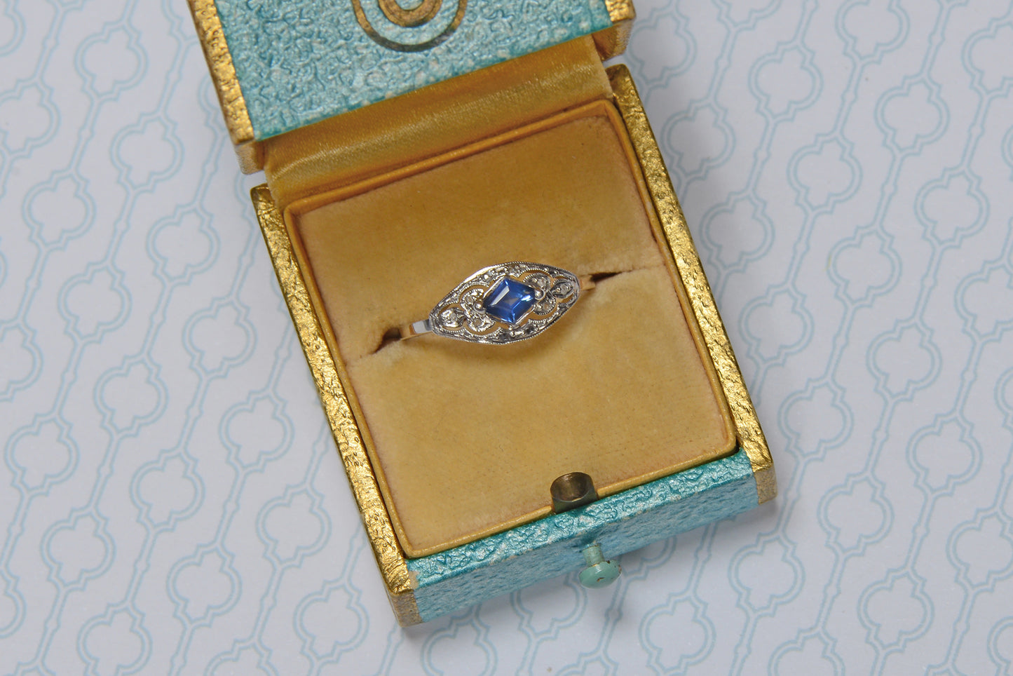 Ooh Lah Lah French Sapphire Engagement Ring