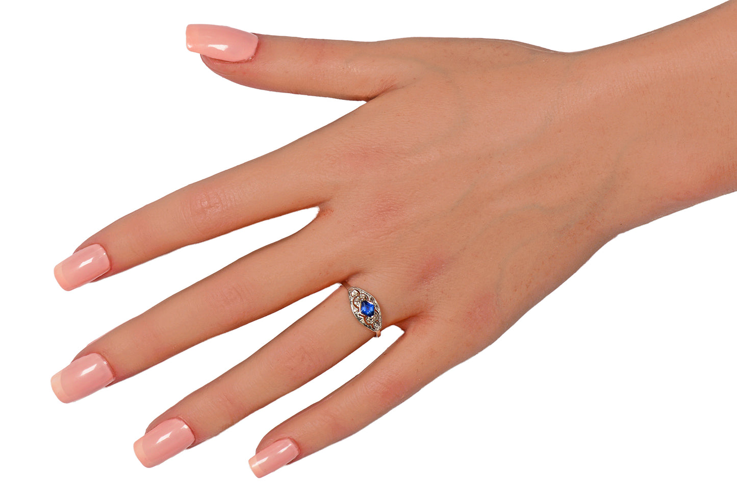 Ooh Lah Lah French Sapphire Engagement Ring