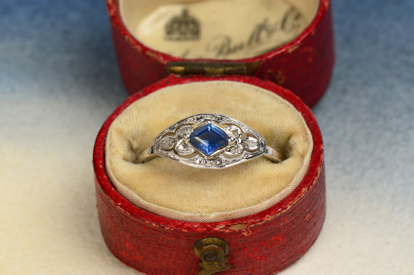 Ooh Lah Lah French Sapphire Engagement Ring