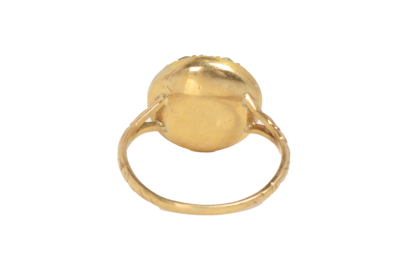 Antique Georgian Ruby and Diamond Cluster RIng