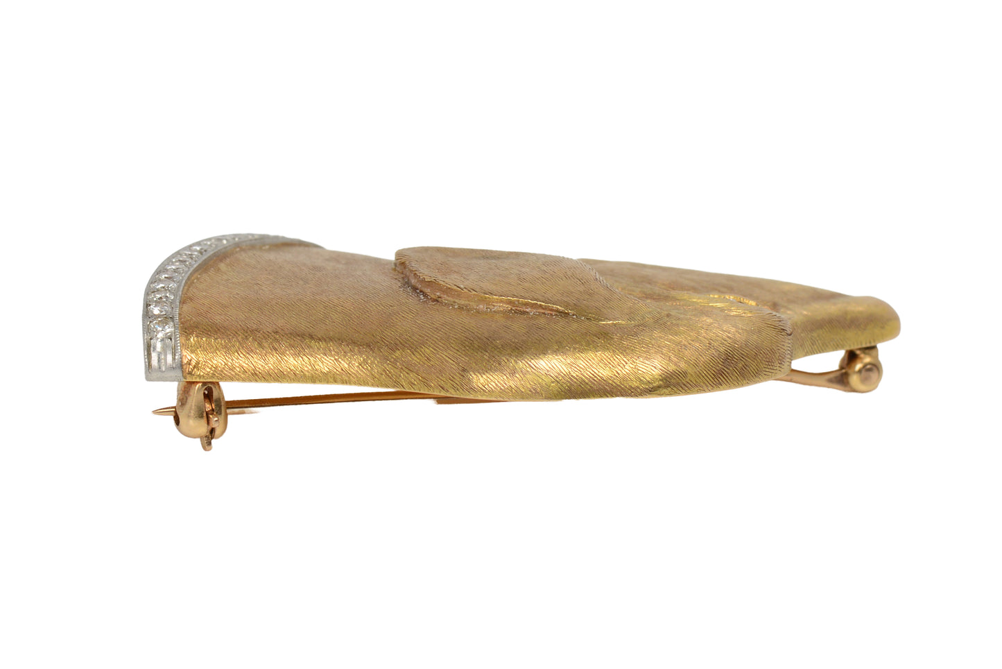 J.E. Caldwell Signed Diamond Dog Brooch
