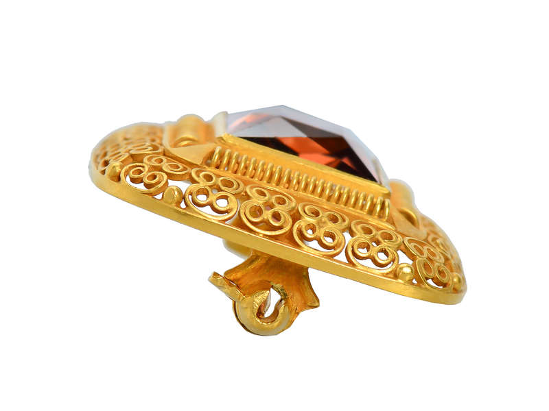 Louis Comfort Tiffany Antique Zircon Brooch