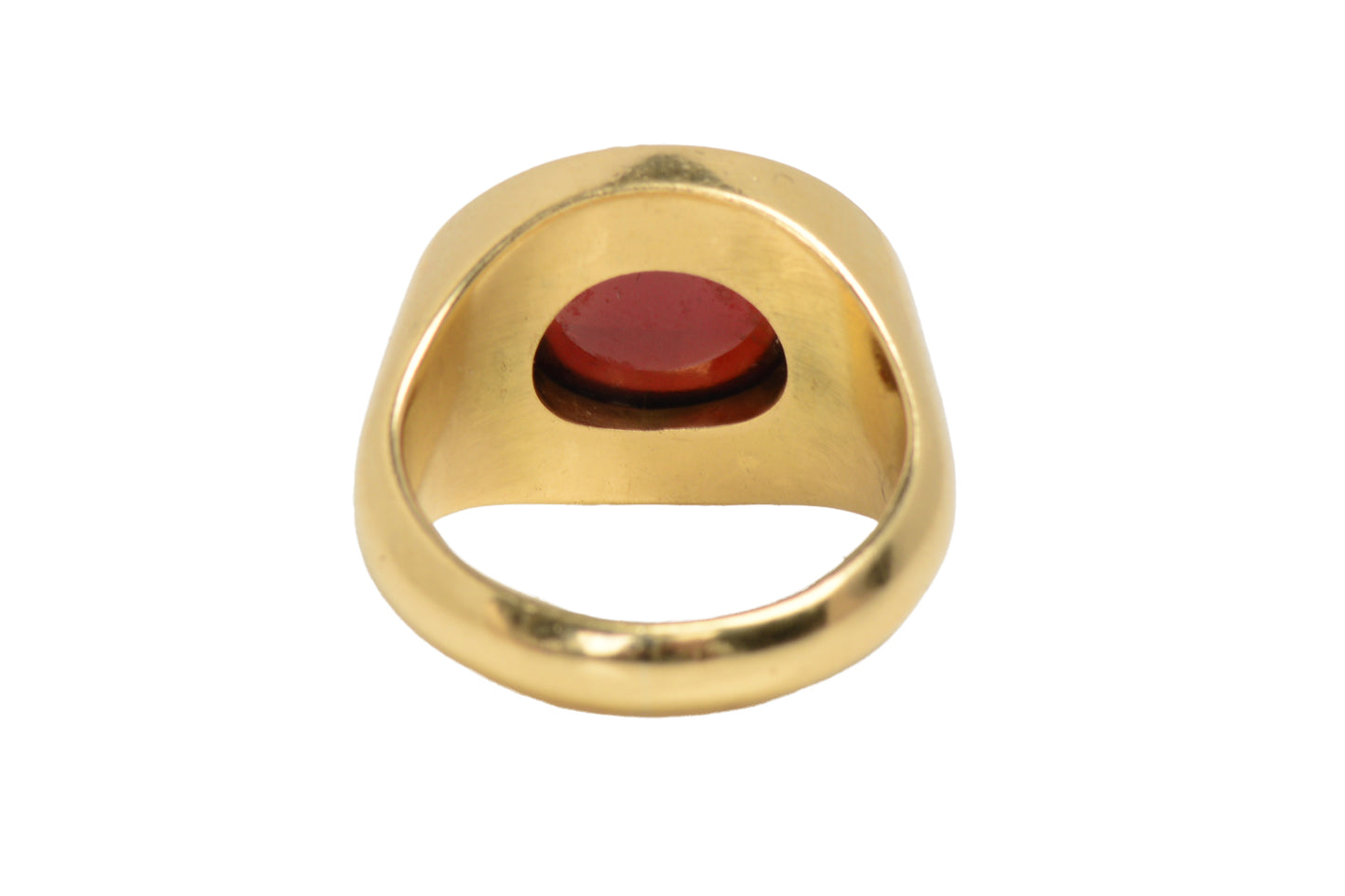 Vintage Cabochon Garnet 18k Gold RIng