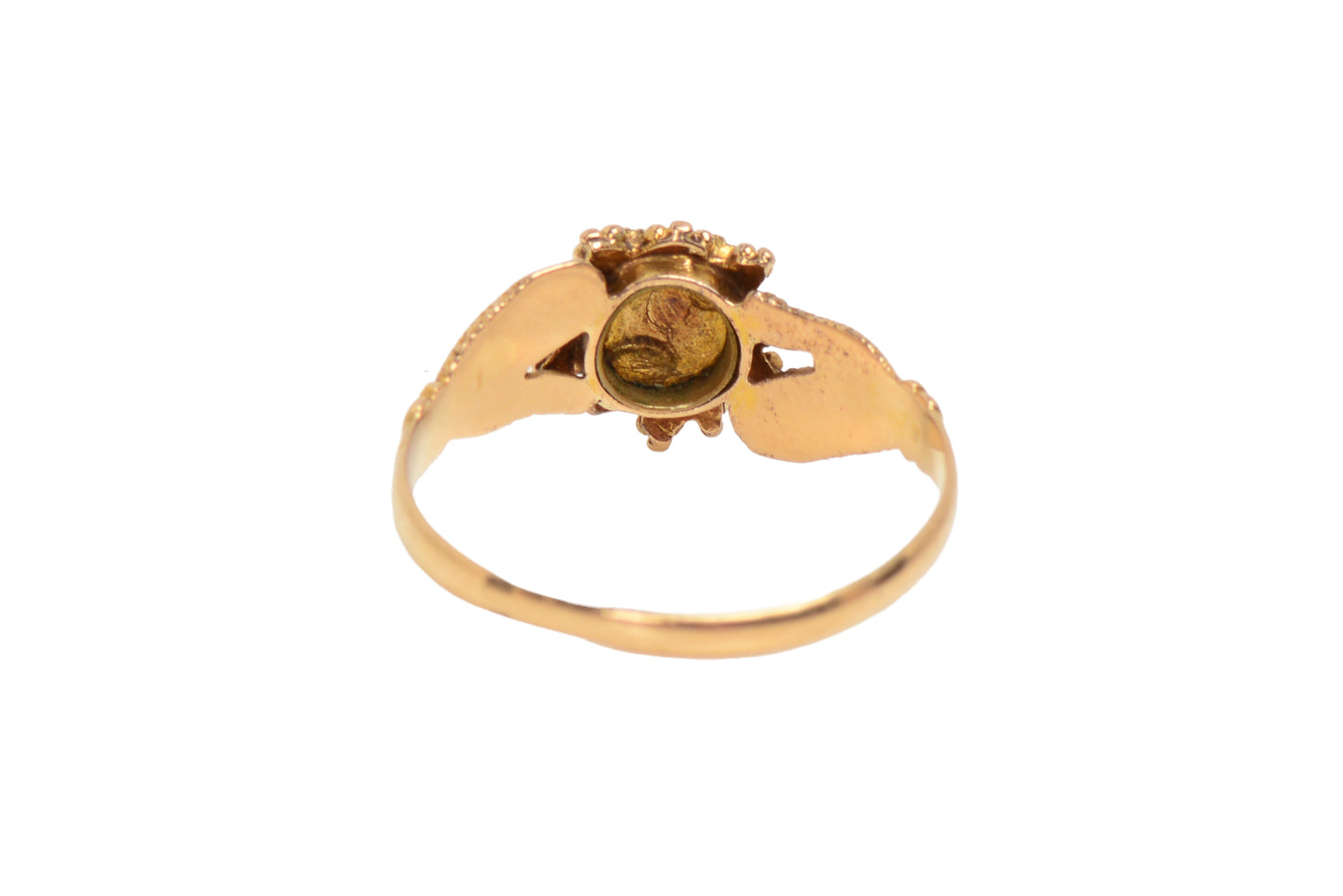 Georgian English Fede Hands Acrostic Regard Ring