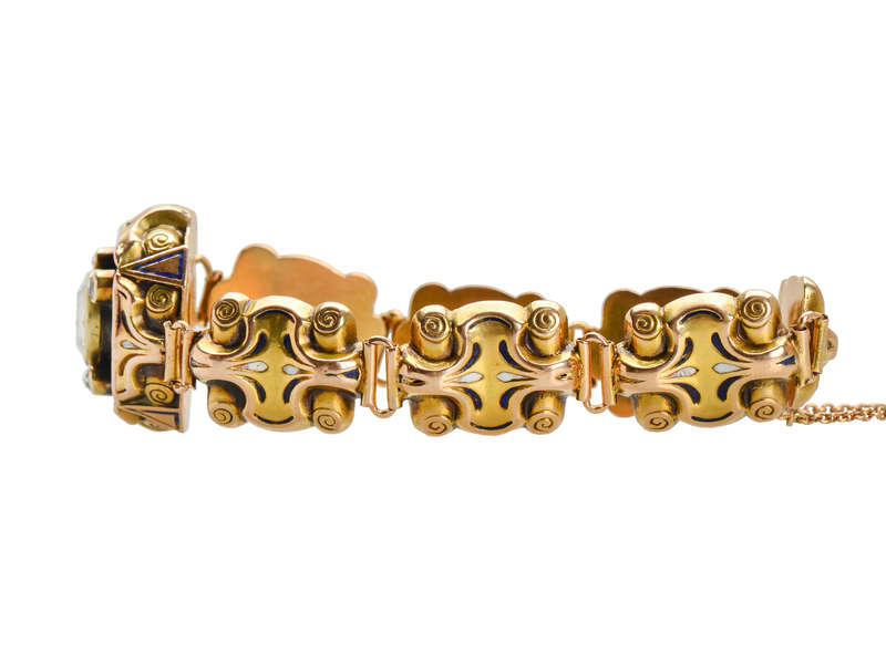 Rose Cut Diamond Austro-Hungarian Bracelet