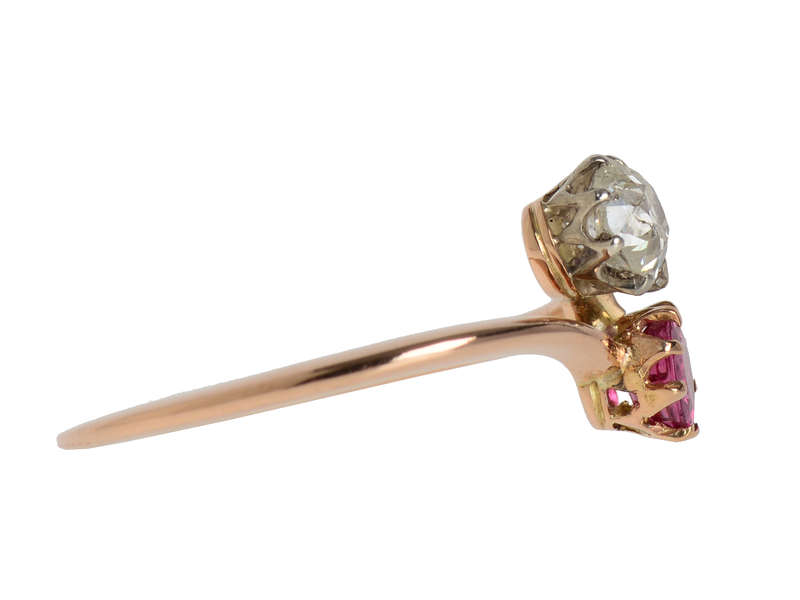 The Mystery Within - Moi et Toi Ruby Diamond Ring