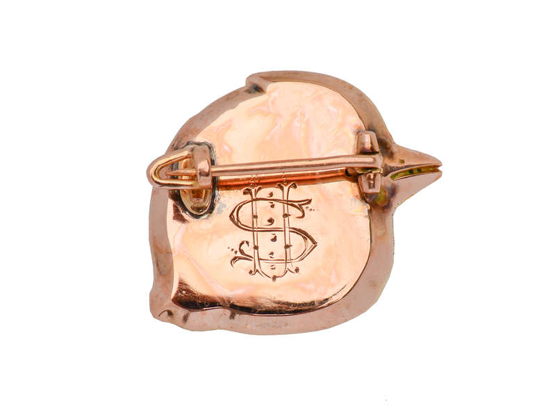 Striking Antique Bird Motif Diamond Brooch