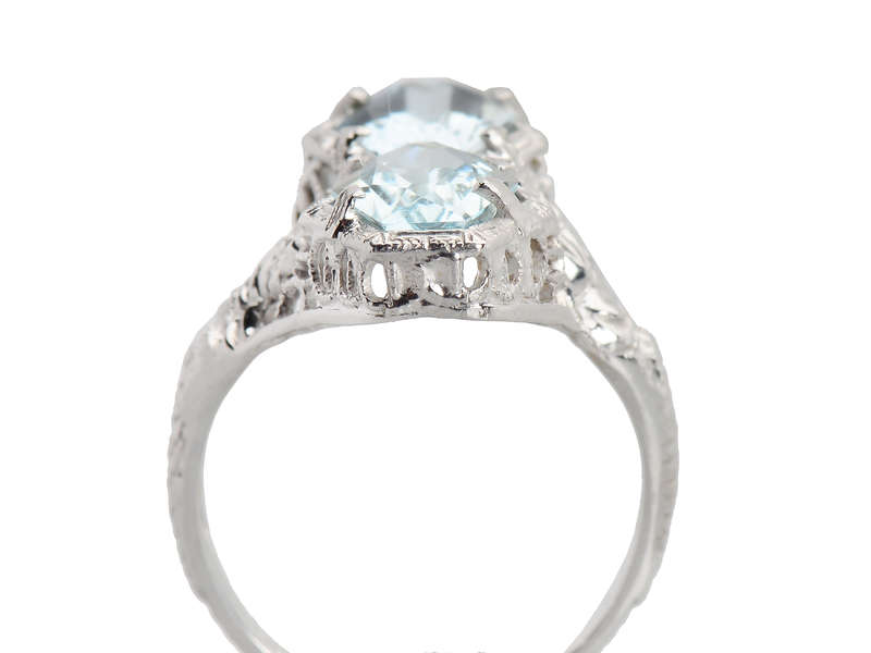 Mythologically Inspired Aquamarine Vintage Ring
