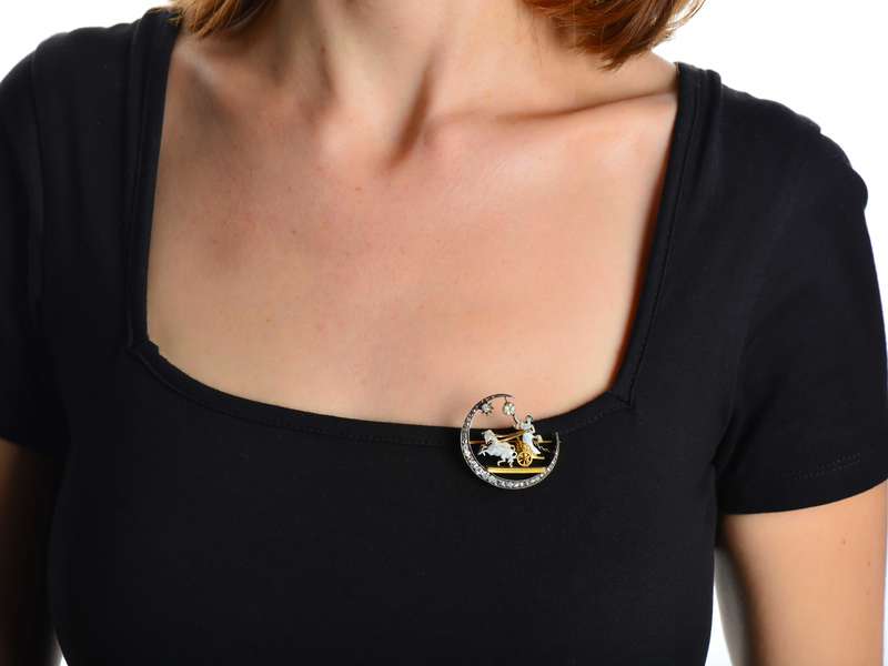 Bringing in the Dawn - Aurora Sun Goddess Brooch