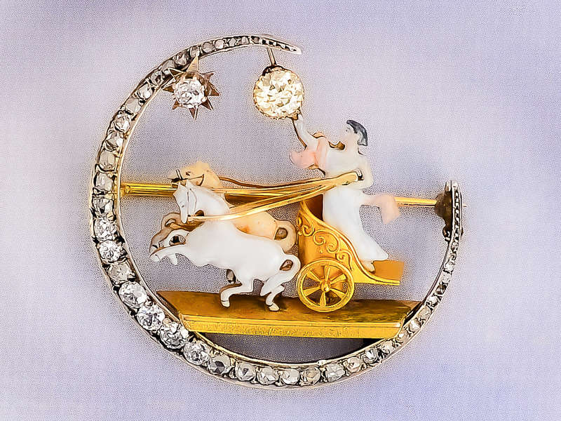 Bringing in the Dawn - Aurora Sun Goddess Brooch