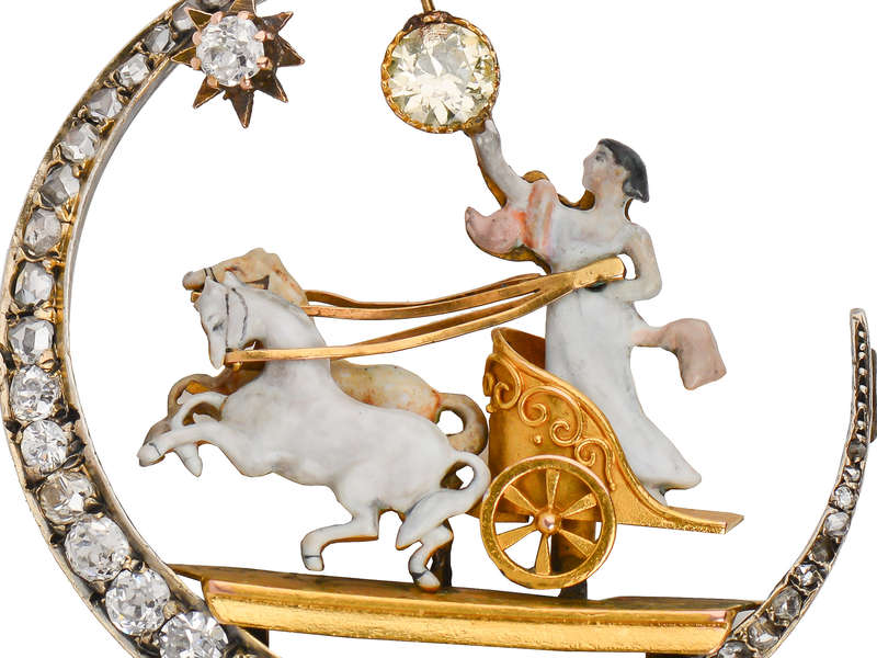 Bringing in the Dawn - Aurora Sun Goddess Brooch