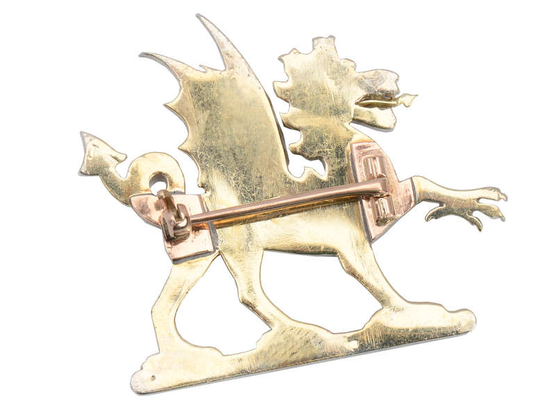 Dazzling Dragon - Antique Diamond Brooch