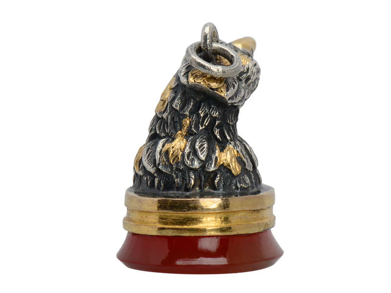 Eagle Eye - Exceptional Antique Carnelian Fob Pendant