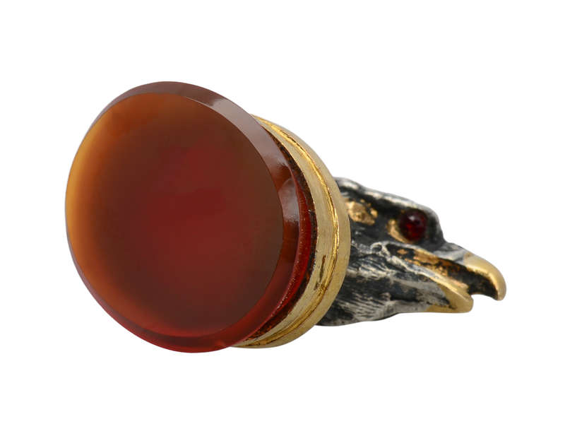 Eagle Eye - Exceptional Antique Carnelian Fob Pendant