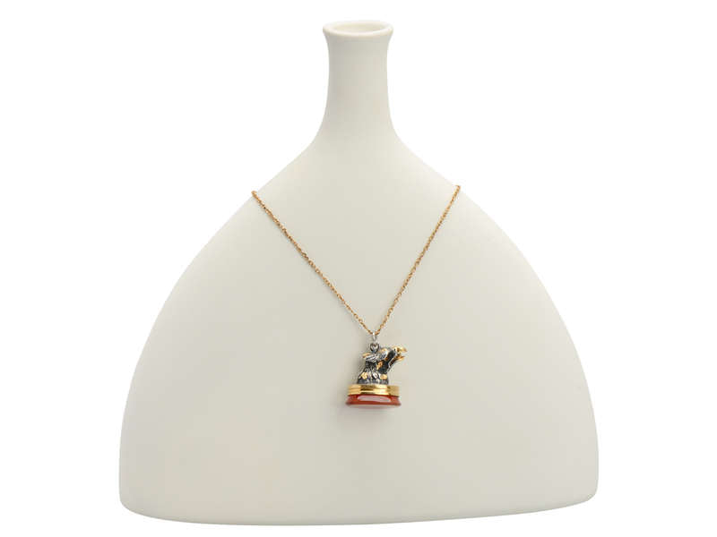 Eagle Eye - Exceptional Antique Carnelian Fob Pendant