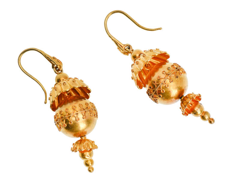 Snake Motif Archeological Revival Earrings