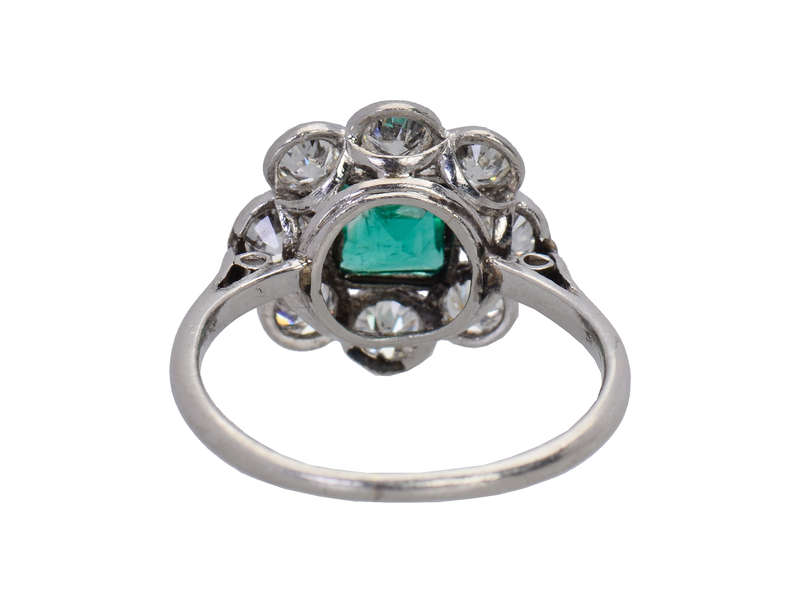Colombian Emerald Diamond Engagement Ring