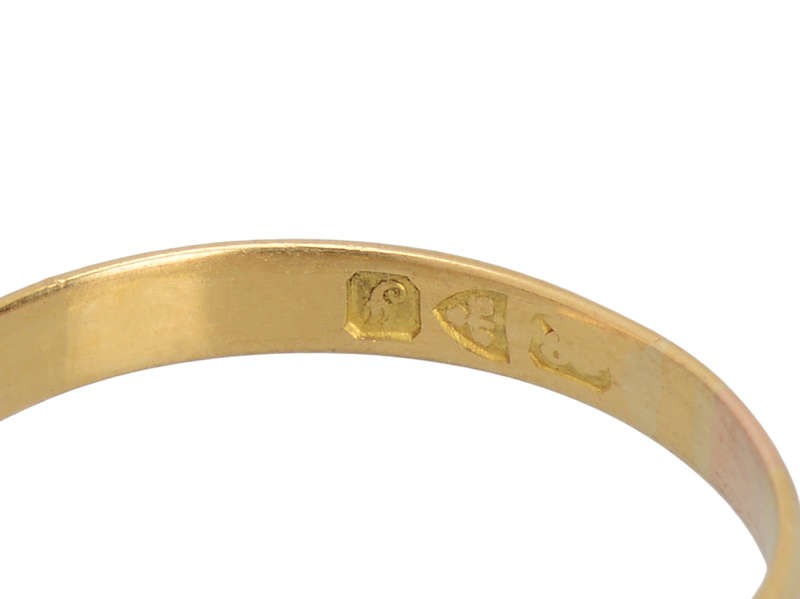 Stackable Five Diamond Wedding Ring From 1909