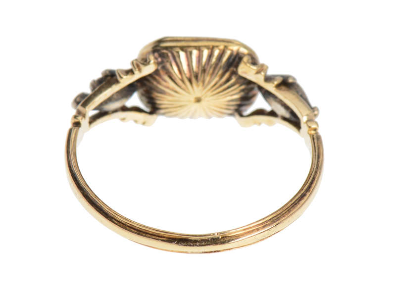 Foiled Again - 18th Century Garnet Diamond Trilogy Ring
