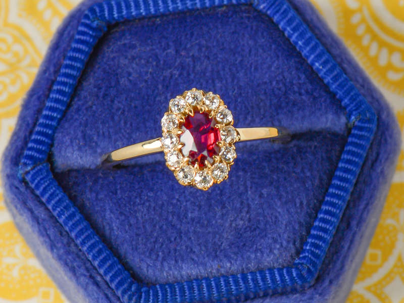 Little Bit of Garnet Magic - Vintage Ring