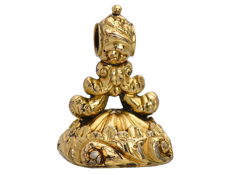 Love Makes the World Go Round - Georgian Cherub Fob Seal
