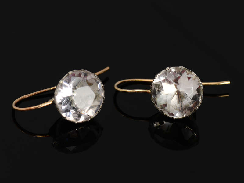 Illumination - Georgian Paste Solitaire Earrings
