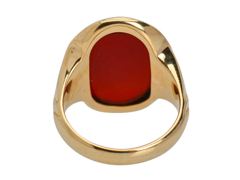 Larter & Sons Carnelian Art Deco Ring