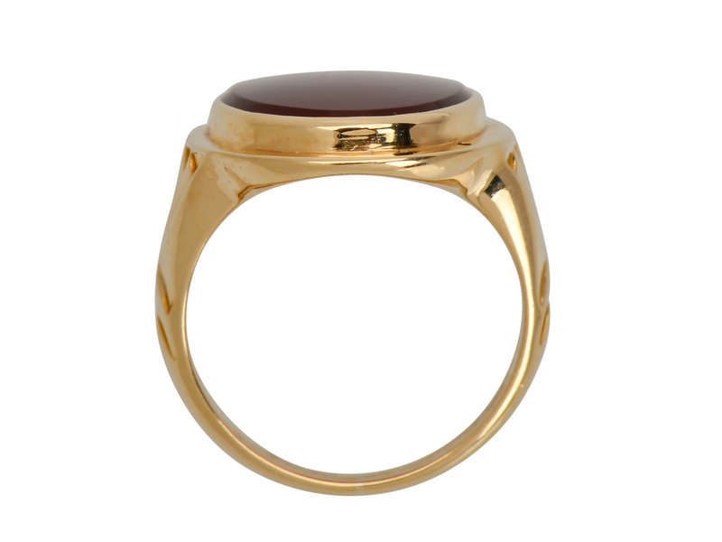 Larter & Sons Carnelian Art Deco Ring