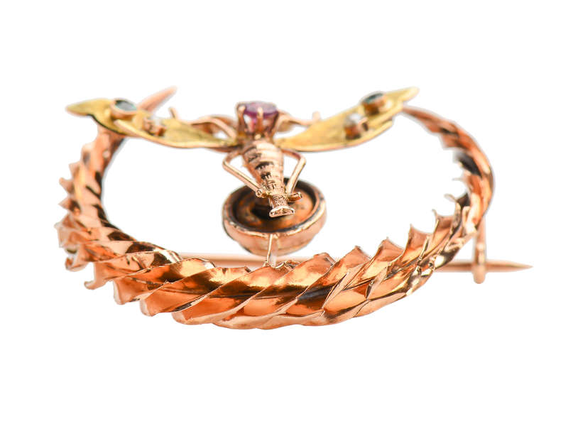 En Tremblant Crescent Moon Dragonfly Jewel