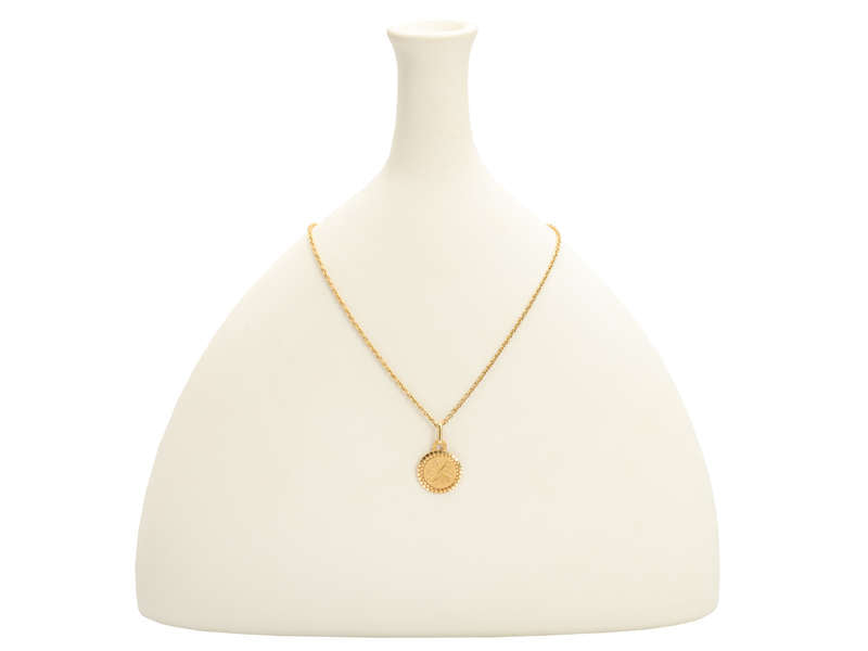 Libra Zodiac French 18k Gold Charm by Perroud