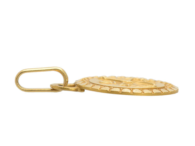 Libra Zodiac French 18k Gold Charm by Perroud