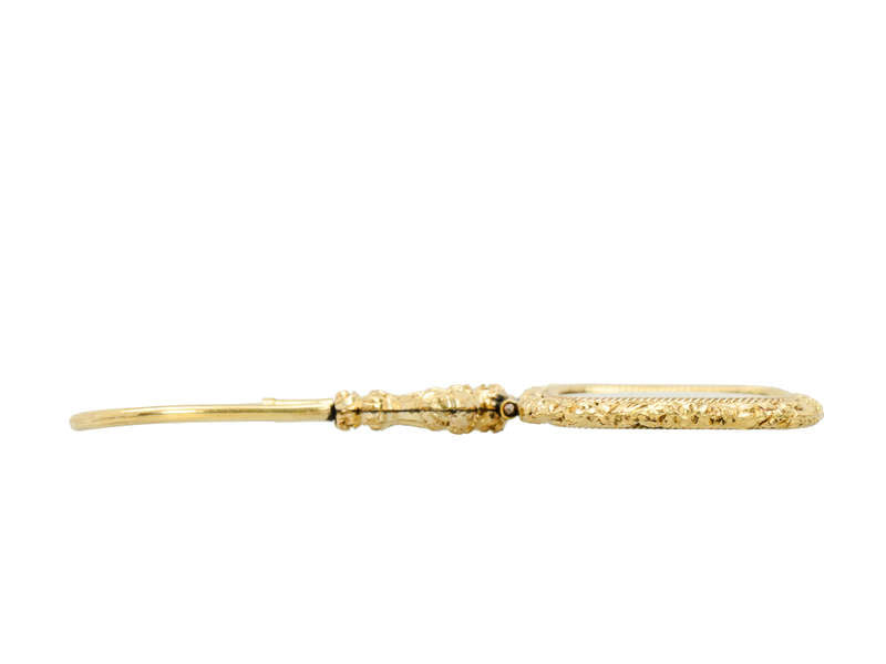 Lyre Themed Pinchbeck Magnifying Glass