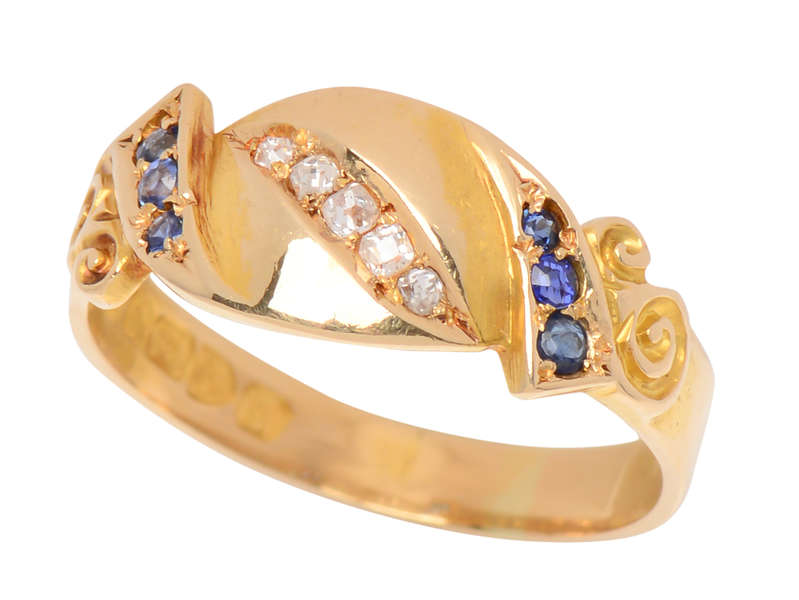 Momentum - 1905 Antique Sapphire Diamond Ring