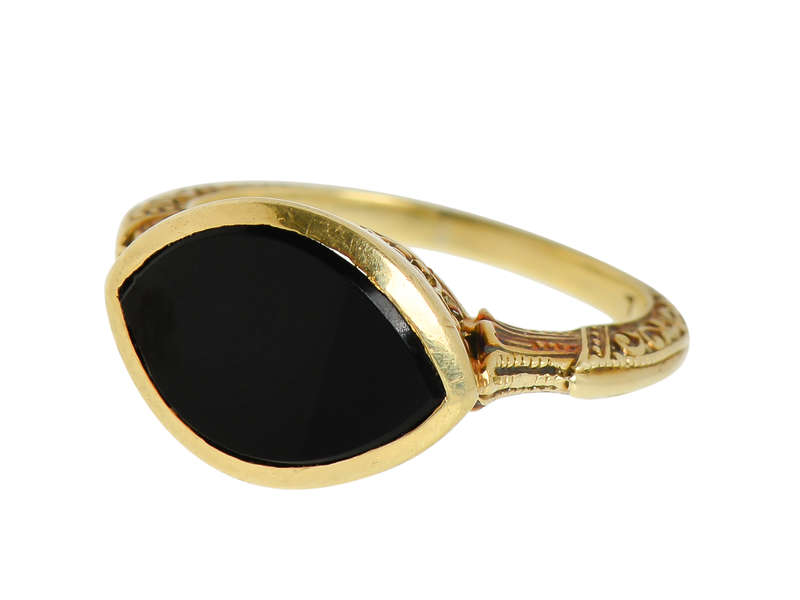 Art Deco Onyx Ring - Fab Setting