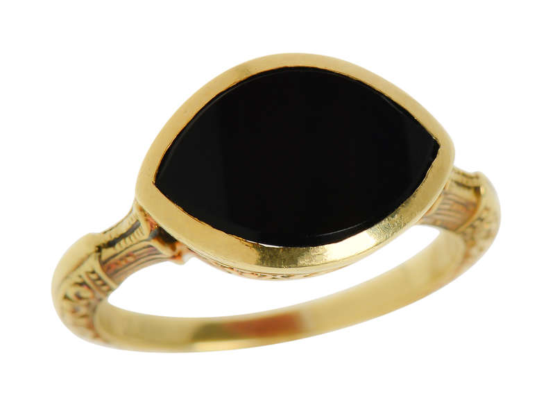 Art Deco Onyx Ring - Fab Setting
