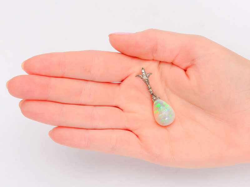 Electric Lights - Australian Opal Antique Pendant