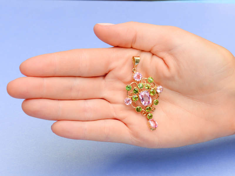 Smashing Pink & Green Tourmaline Pendant