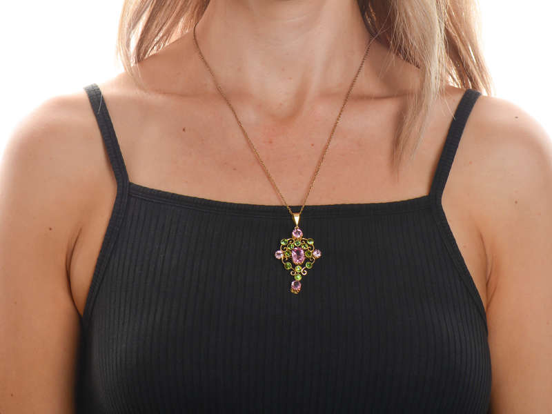 Smashing Pink & Green Tourmaline Pendant