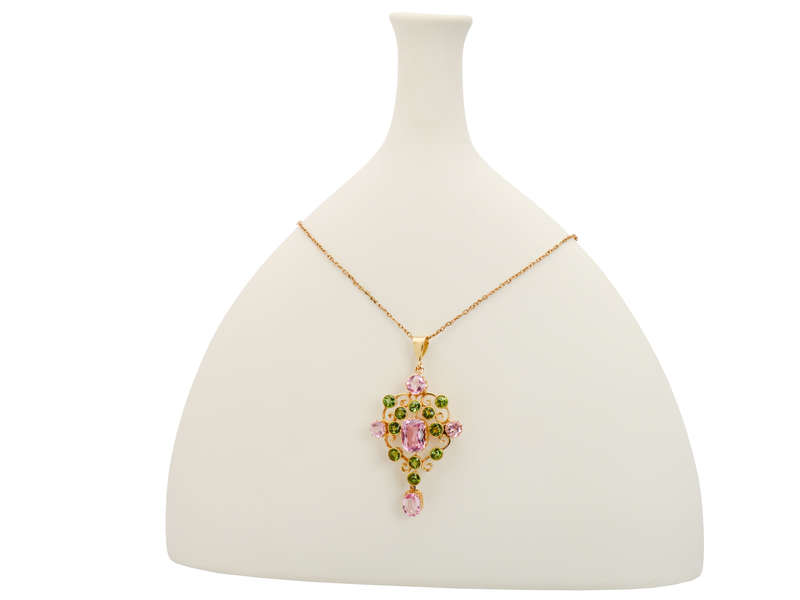 Smashing Pink & Green Tourmaline Pendant