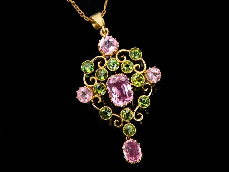 Smashing Pink & Green Tourmaline Pendant