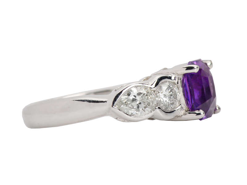Purple Passion - Sapphire Diamond Ring